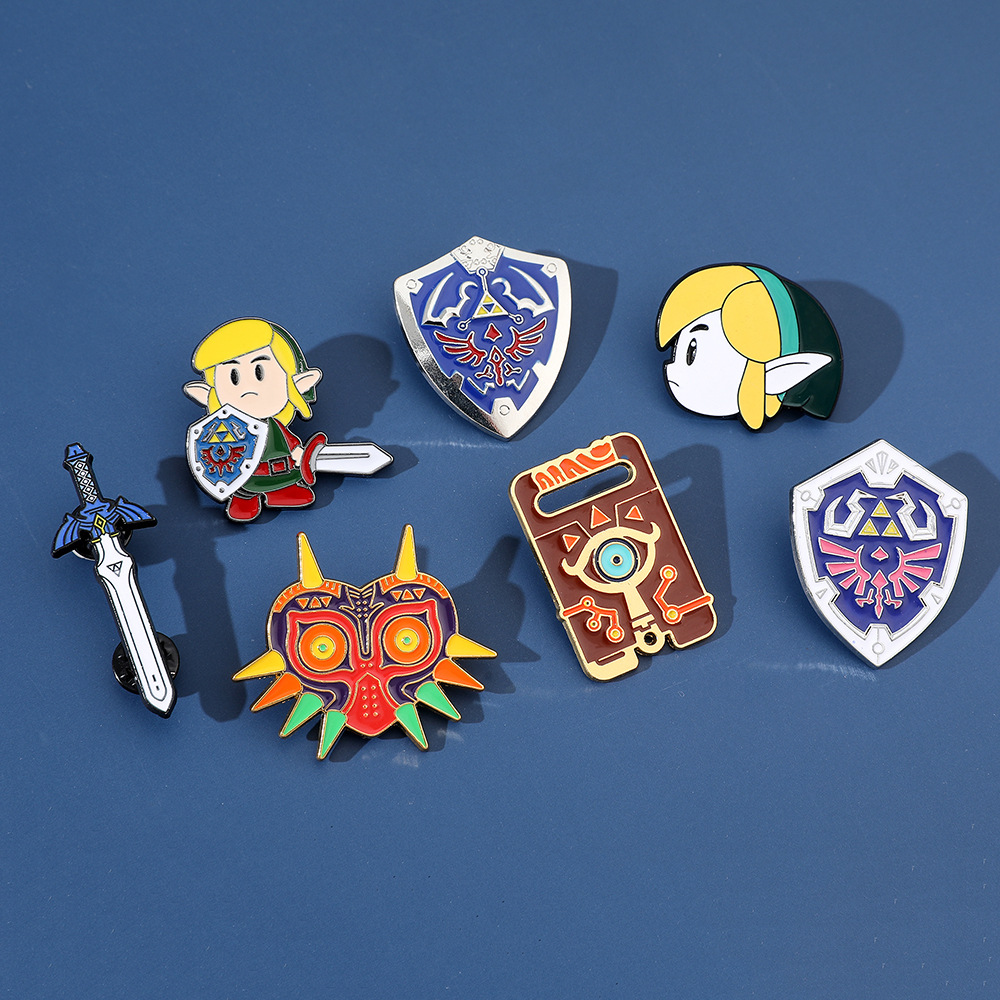 Zelda Gaming Accessories - Badge Métallique de Jeu Legend of