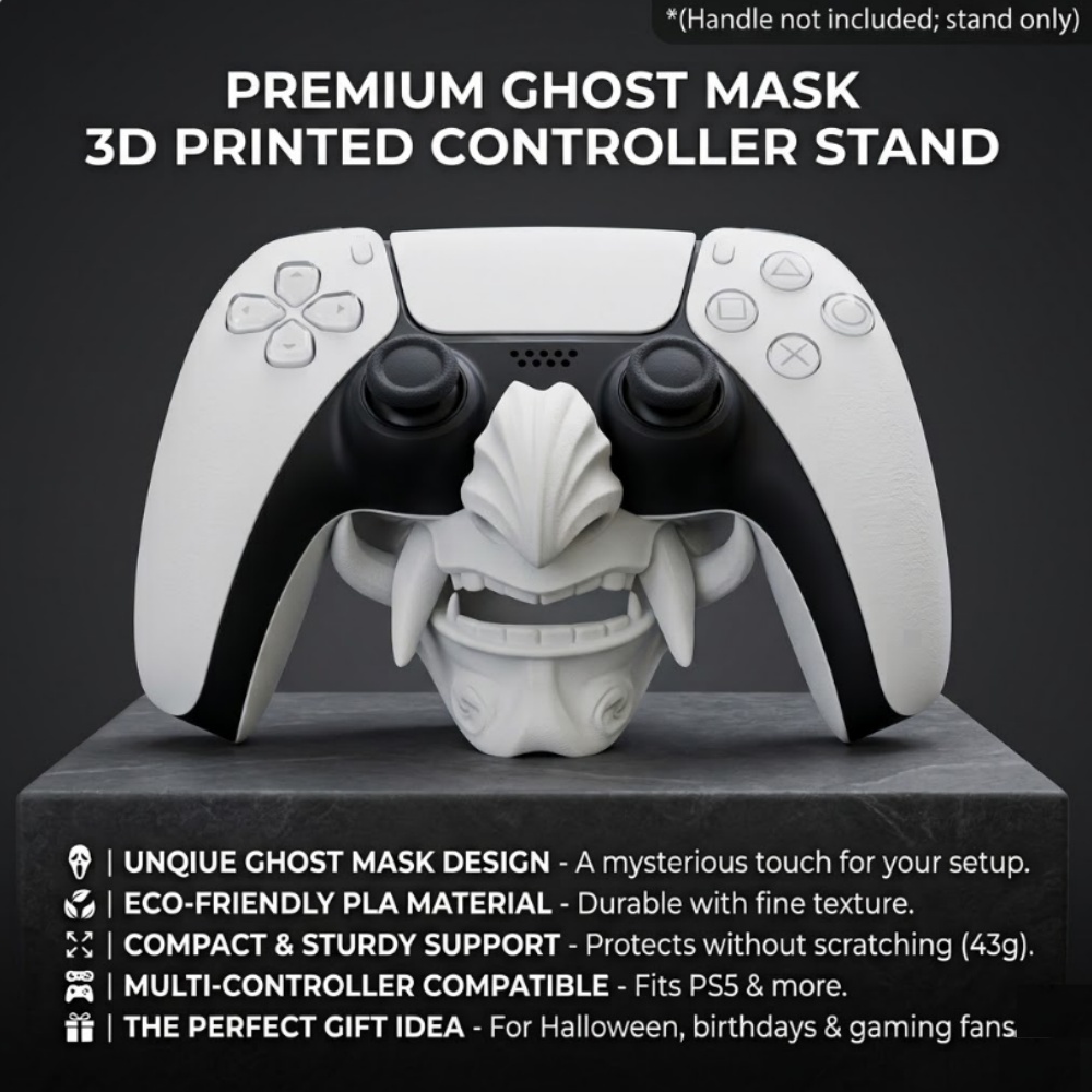 Gaming Accessories For Bedroom - Support de manette PS5 Masque Fantôme