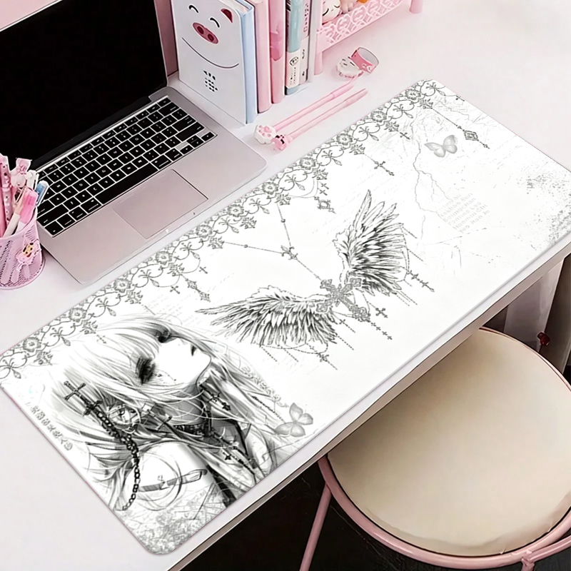 Gaming Accessories For Gaming Setup - Tapis de souris en cuir noir
