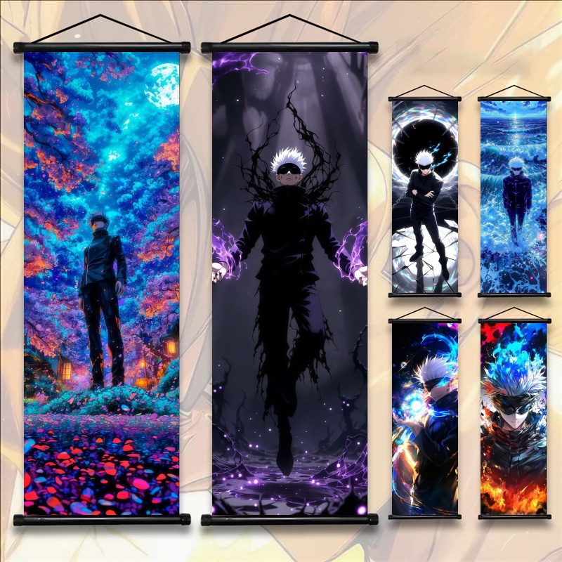 Gaming Accessories For Bedroom - Affiche murale en tissu Jujutsu Kaisen