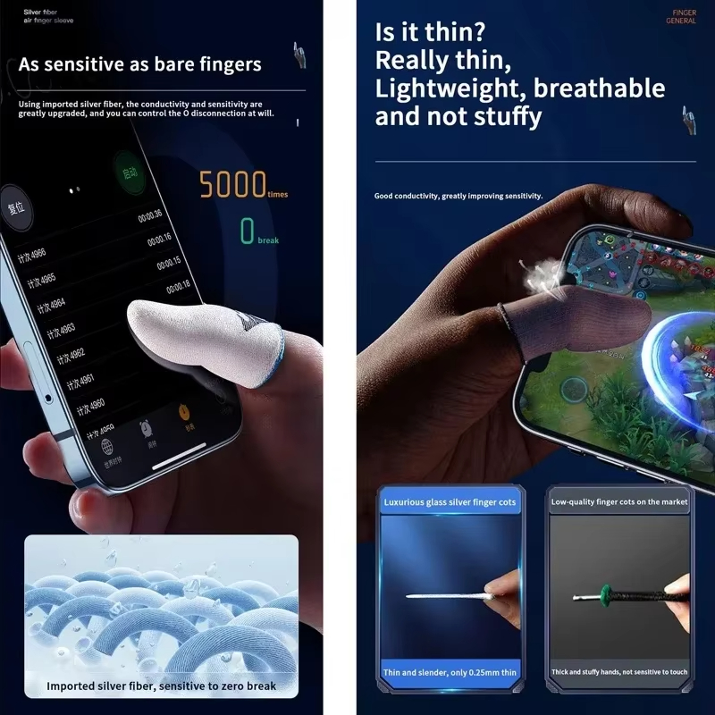 4 paires de gants de jeu mobil - Gaming Accessories For Your Phone avis et prix